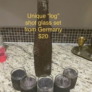 Unique Shot glass Sets Of 5 and 6. Multiple Sets To Choose From